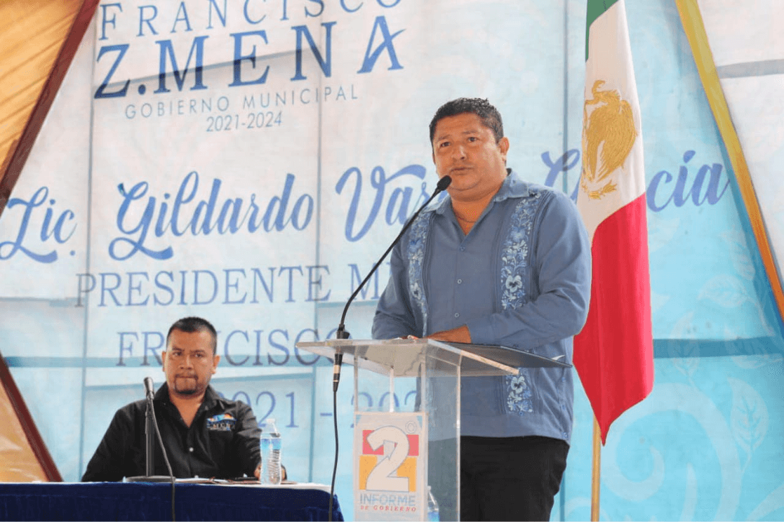 Rinde Segundo Informe de Gobierno el presidente Gildardo Vargas García