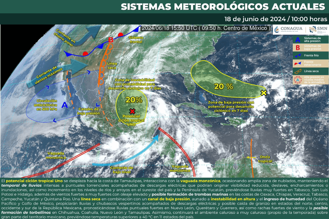 La Sierra Norte y Nororiental registrarán lluvias moderadas a fuertes con actividad eléctrica